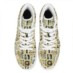 Giving And Tithing Religious Words Print High Top Leather Sneakers