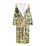 Giving And Tithing Religious Words Print Hooded Bathrobe