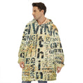Giving And Tithing Religious Words Print Hoodie Blanket