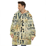 Giving And Tithing Religious Words Print Hoodie Blanket