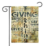 Giving And Tithing Religious Words Print House Flag