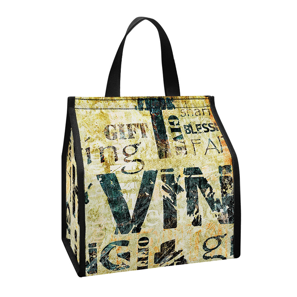 Giving And Tithing Religious Words Print Insulated Lunch Tote