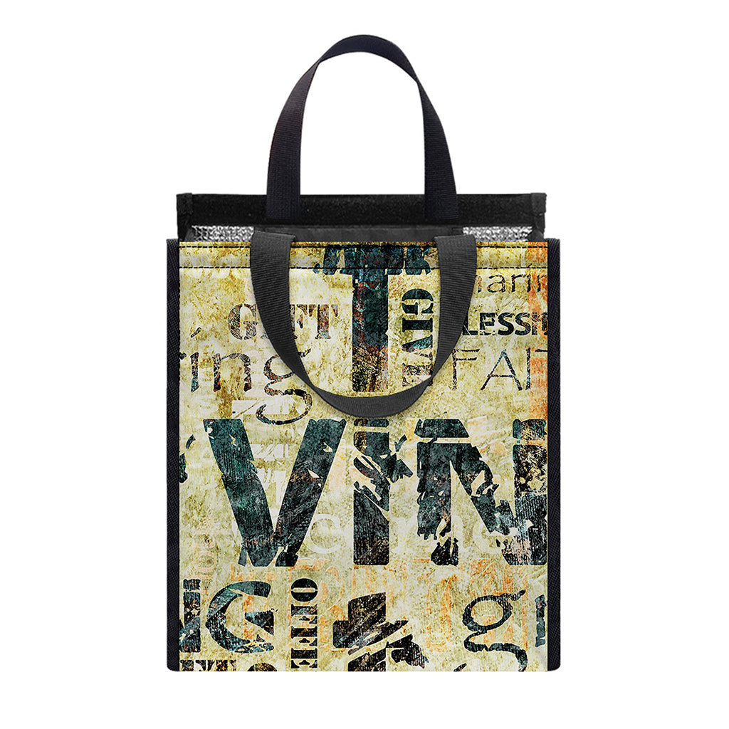 Giving And Tithing Religious Words Print Insulated Lunch Tote