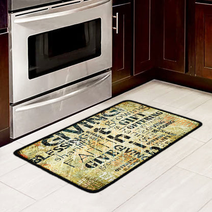 Giving And Tithing Religious Words Print Kitchen Mat