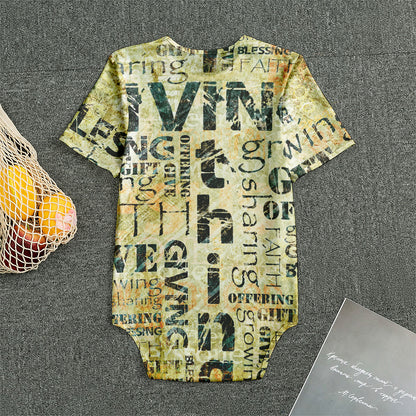 Giving And Tithing Religious Words Print Men's Bodysuit