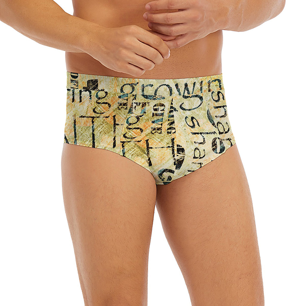 Giving And Tithing Religious Words Print Men's Briefs