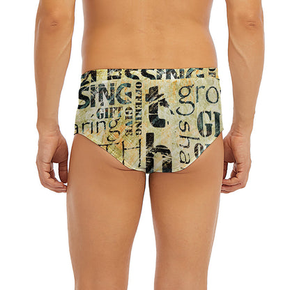 Giving And Tithing Religious Words Print Men's Briefs