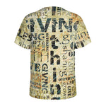 Giving And Tithing Religious Words Print Men's Sports T-Shirt