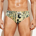 Giving And Tithing Religious Words Print Men's Swim Briefs