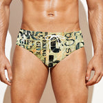 Giving And Tithing Religious Words Print Men's Swim Briefs