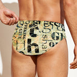 Giving And Tithing Religious Words Print Men's Swim Briefs