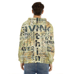 Giving And Tithing Religious Words Print Men's Velvet Pullover Hoodie