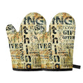 Giving And Tithing Religious Words Print Oven Mitts