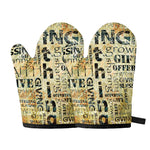 Giving And Tithing Religious Words Print Oven Mitts