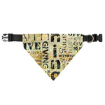 Giving And Tithing Religious Words Print Over The Collar Dog Bandana