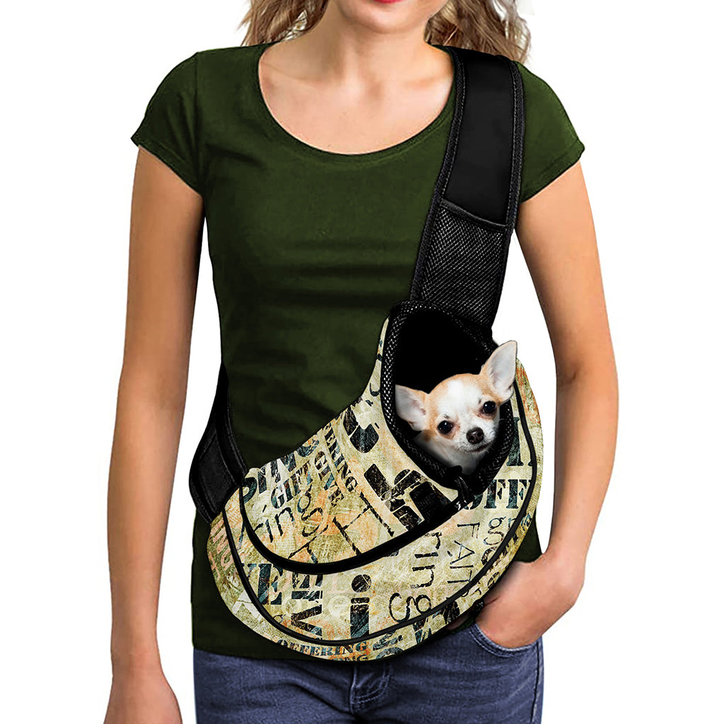 Giving And Tithing Religious Words Print Pet Sling Carrier