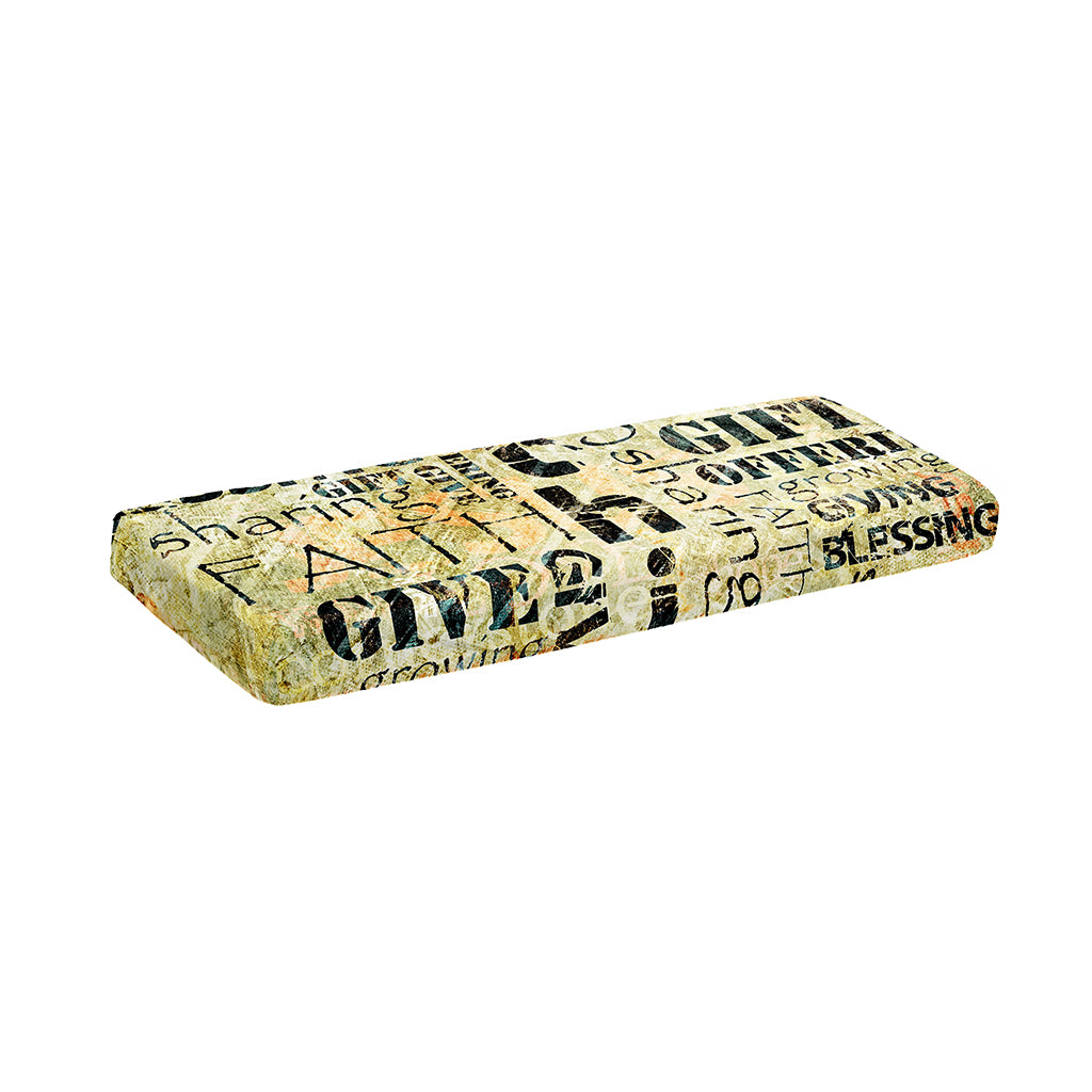 Giving And Tithing Religious Words Print Piano Keyboard Cover