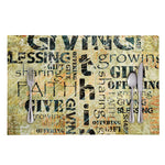 Giving And Tithing Religious Words Print Placemat