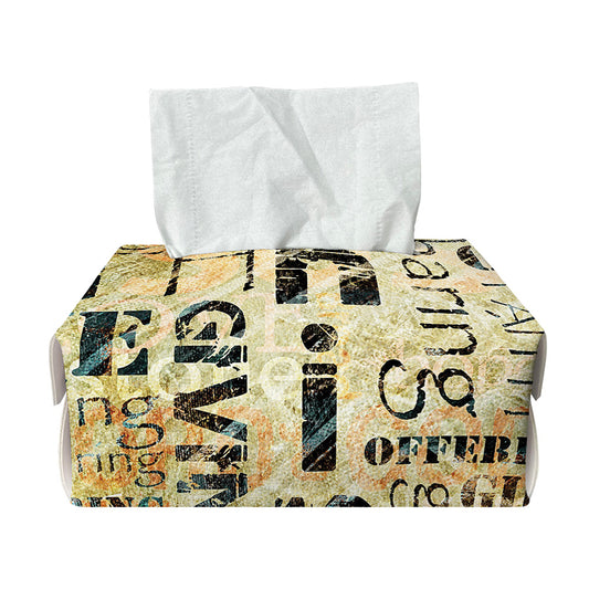 Giving And Tithing Religious Words Print Rectangle Tissue Box Cover