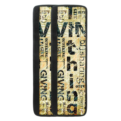 Giving And Tithing Religious Words Print Refrigerator Handle Covers