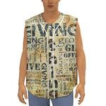 Giving And Tithing Religious Words Print Sleeveless Baseball Jersey