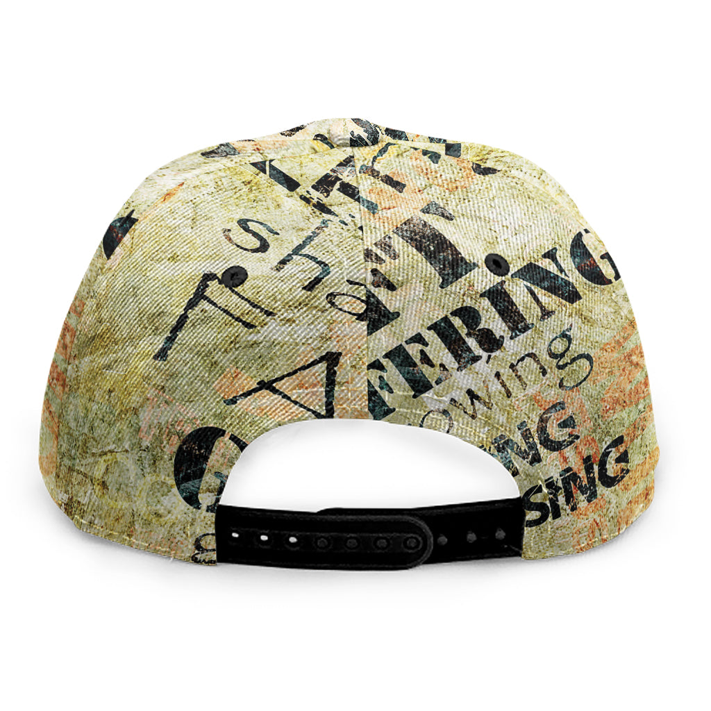 Giving And Tithing Religious Words Print Snapback Cap