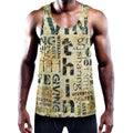 Giving And Tithing Religious Words Print Men's Workout Tank Top