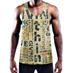 Giving And Tithing Religious Words Print Training Tank Top