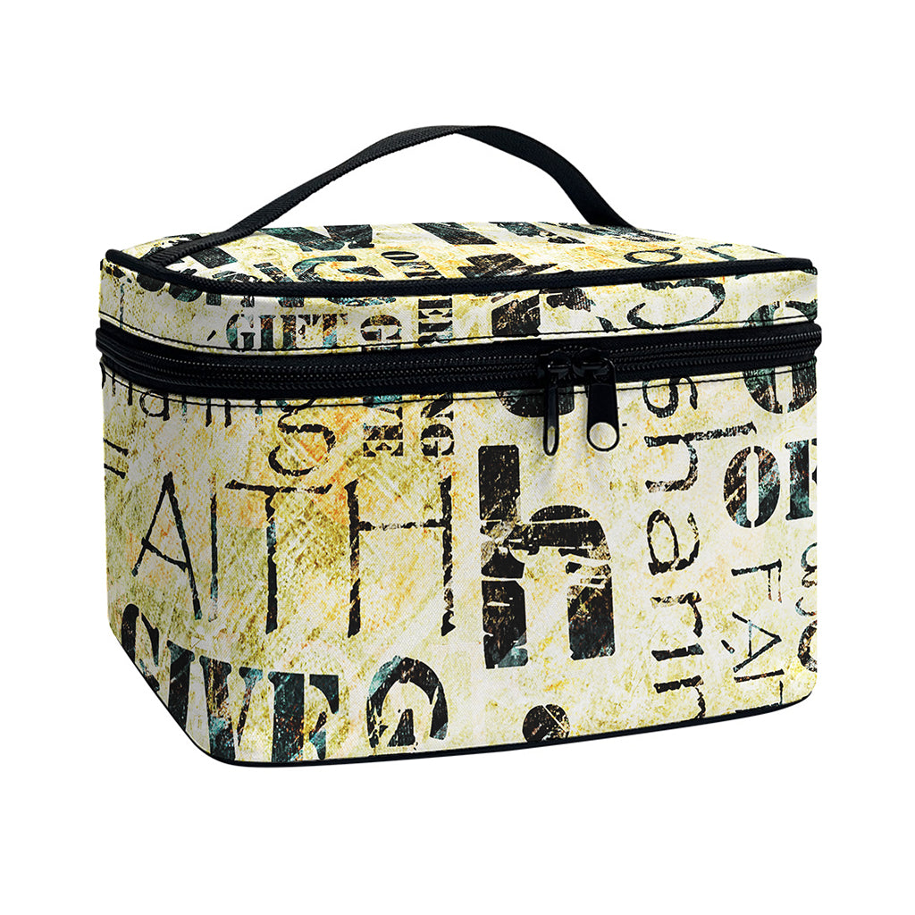 Giving And Tithing Religious Words Print Travel Makeup Bag