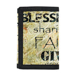 Giving And Tithing Religious Words Print Trifold Wallet