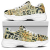 Giving And Tithing Religious Words Print White Chunky Shoes