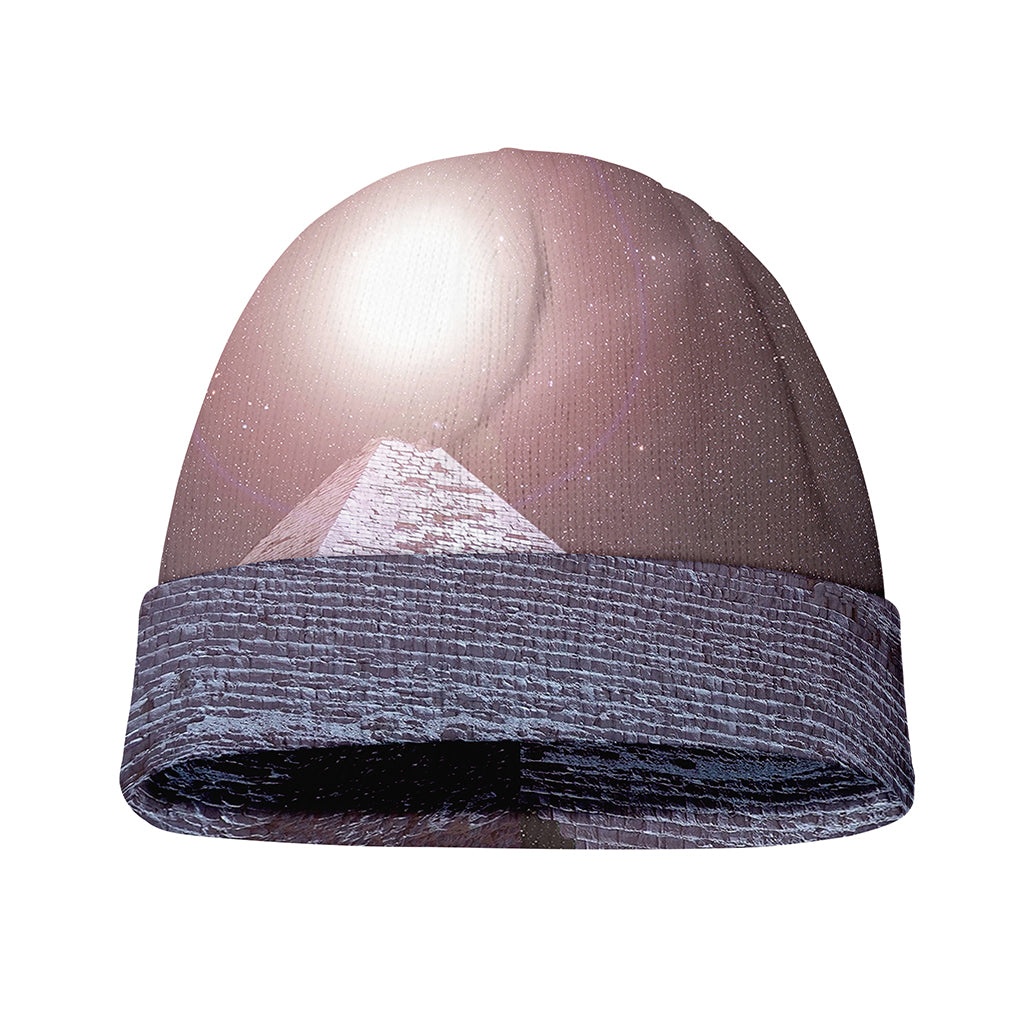 Giza Pyramid Print Beanie