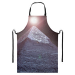 Giza Pyramid Print Bib Apron With Pocket