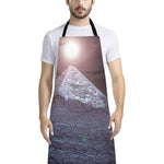Giza Pyramid Print Bib Apron With Pocket