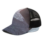 Giza Pyramid Print Black Mesh Trucker Cap