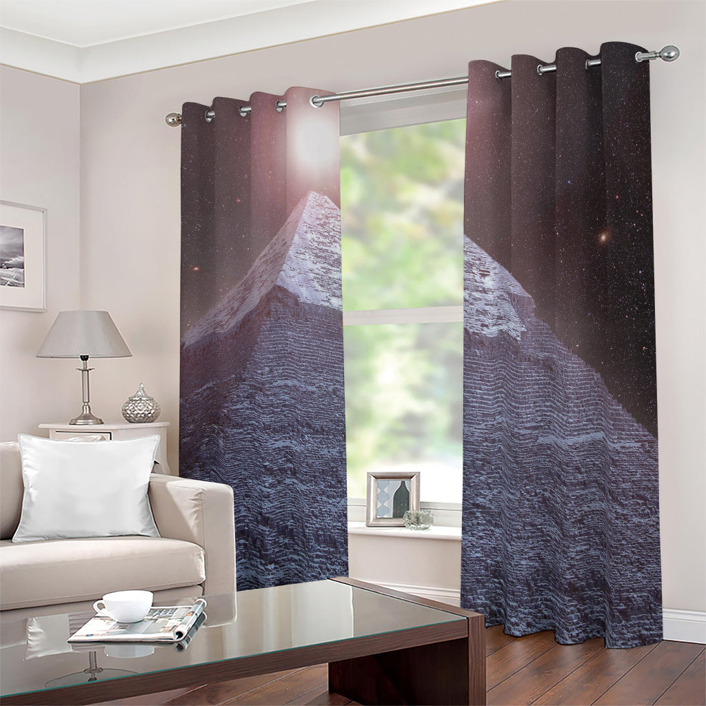 Giza Pyramid Print Blackout Grommet Curtains