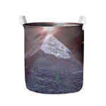 Giza Pyramid Print Collapsible Laundry Basket