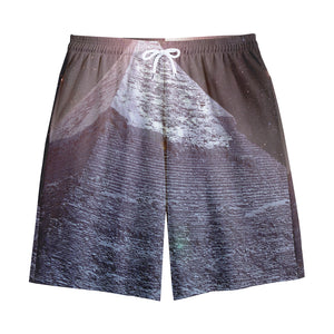 Giza Pyramid Print Cotton Shorts