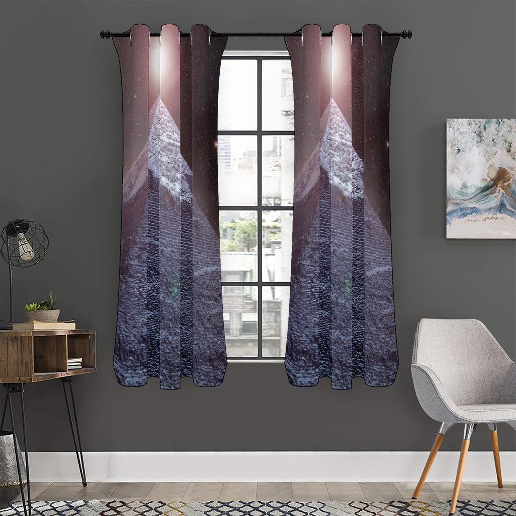 Giza Pyramid Print Curtain