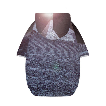 Giza Pyramid Print Dog Zip Up Hoodie