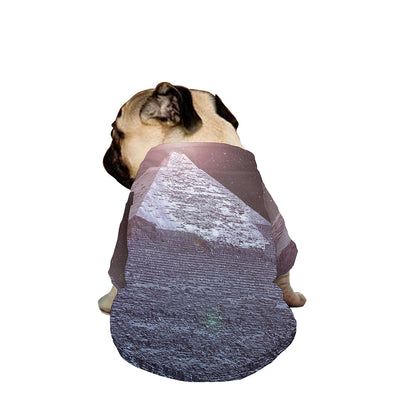 Giza Pyramid Print Dog Zip Up Jacket