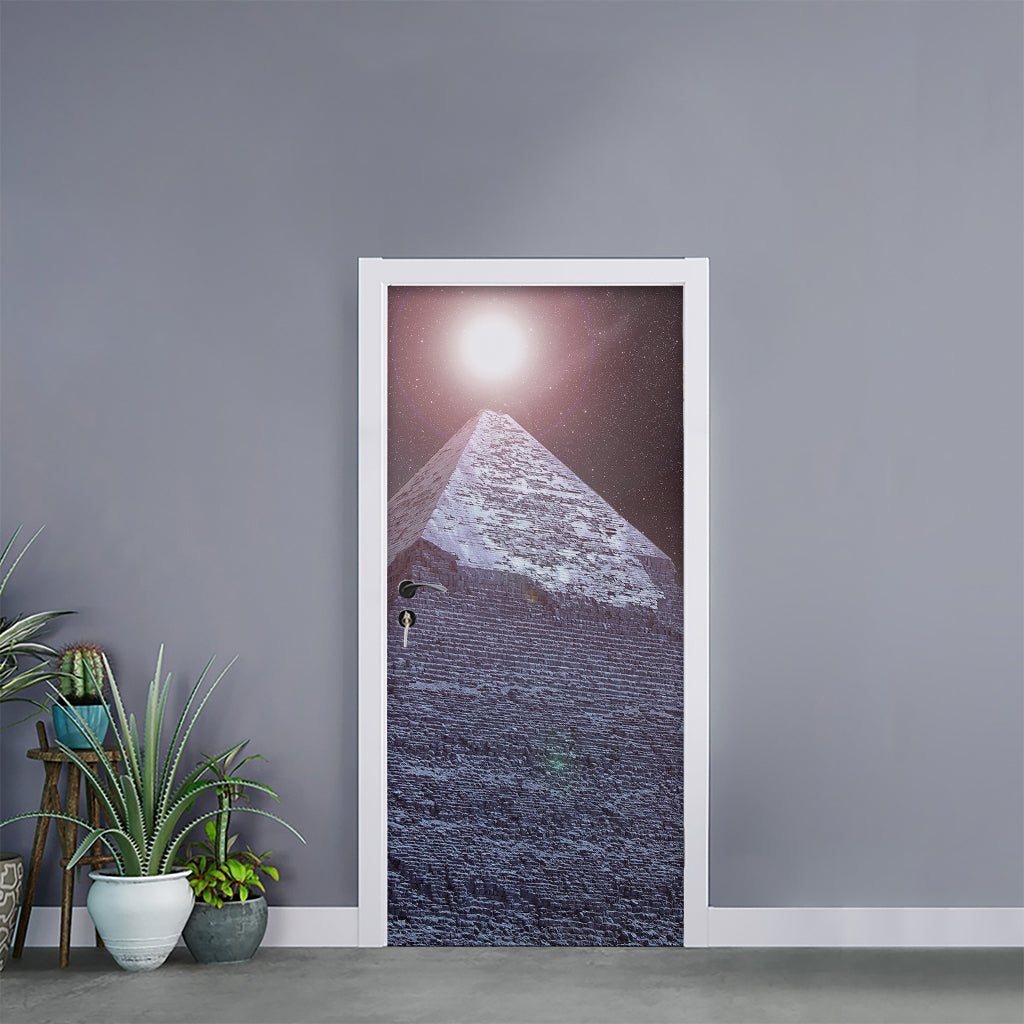 Giza Pyramid Print Door Sticker