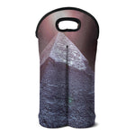 Giza Pyramid Print Double Neoprene Wine Tote