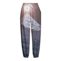 Giza Pyramid Print Fleece Lined Knit Pants
