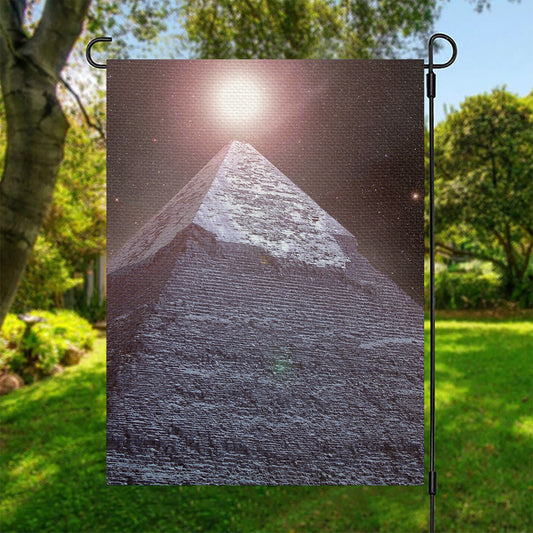 Giza Pyramid Print Garden Flag