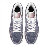 Giza Pyramid Print High Top Leather Sneakers