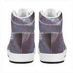 Giza Pyramid Print High Top Leather Sneakers