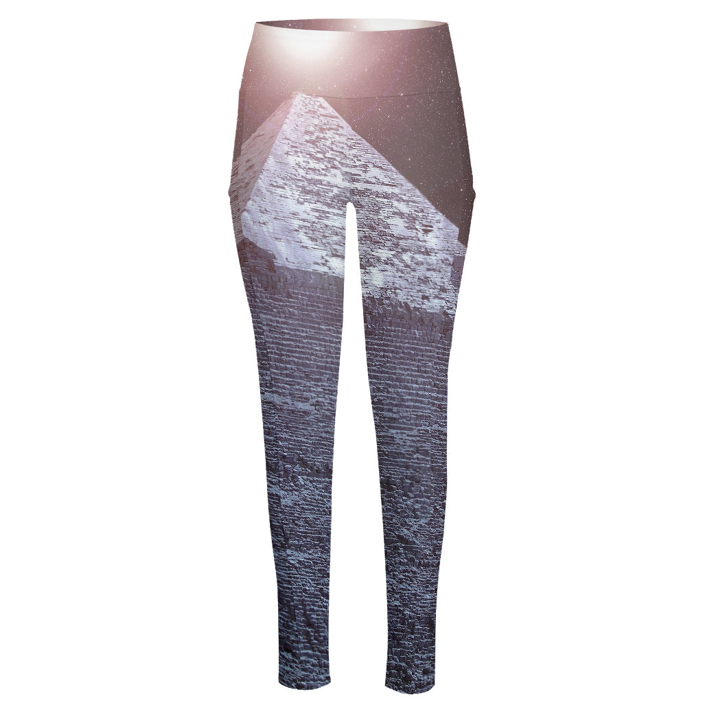 Giza Pyramid Print High-Waisted Pocket Leggings