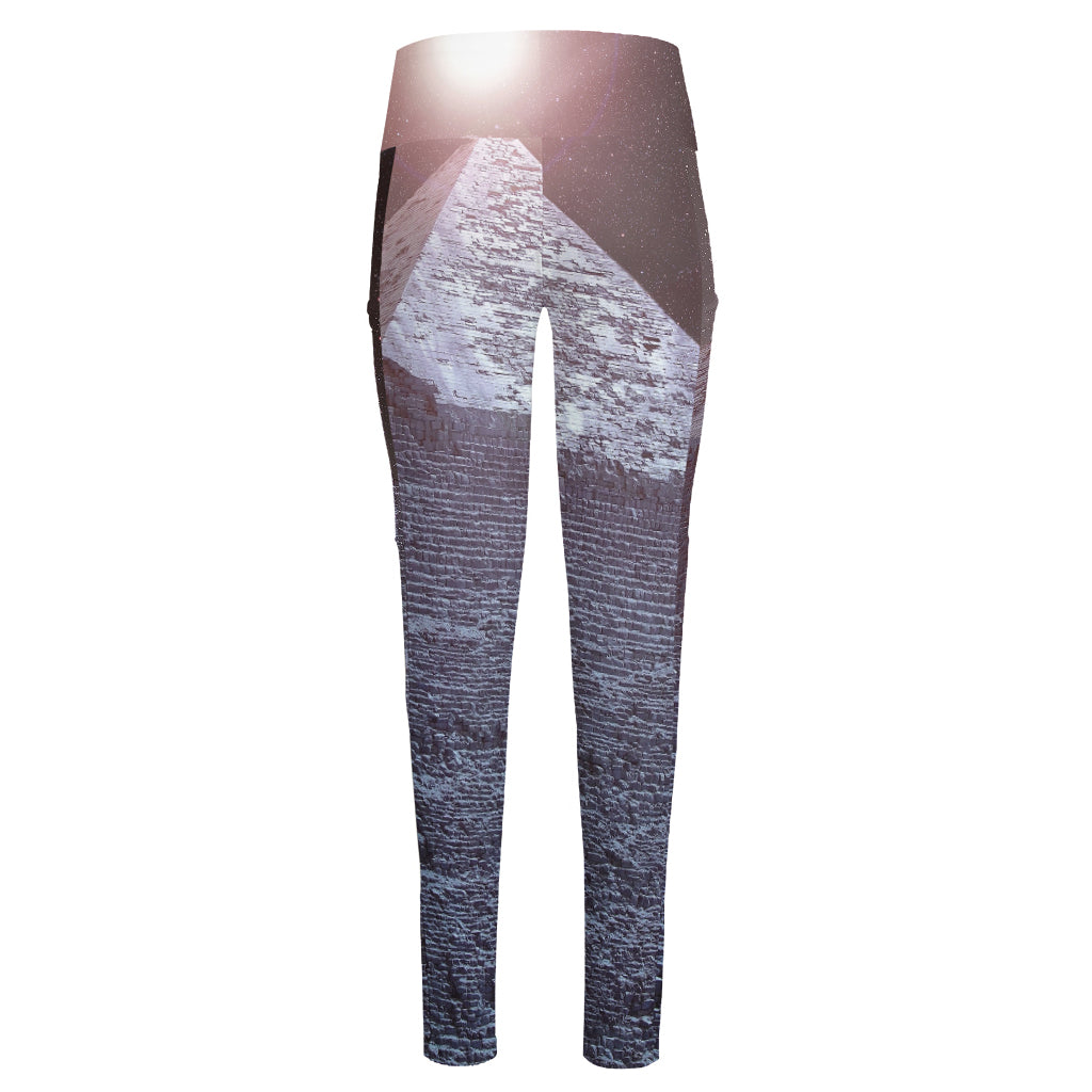 Giza Pyramid Print High-Waisted Pocket Leggings