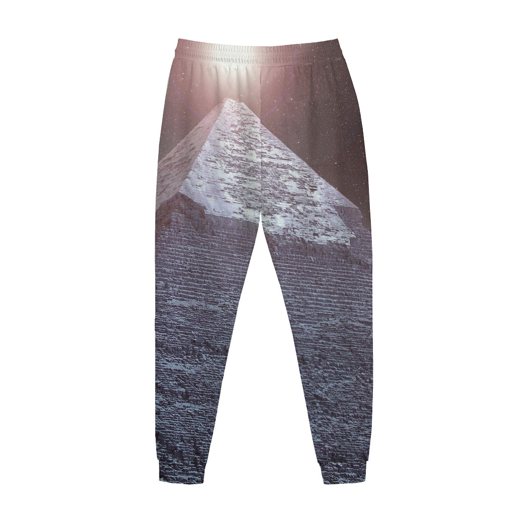Giza Pyramid Print Jogger Pants